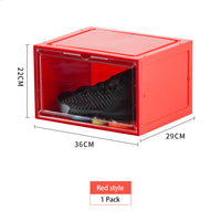 Transparent Plastic Shoe Box with LED Light Sound Control Voice-activated Light